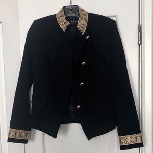 Zara Velvet Jacket with Passementerie, size M